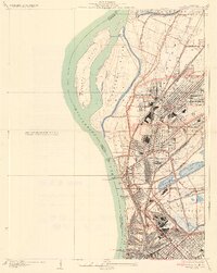 Granite City 1935 topographic map thumbnail