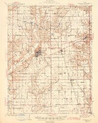Greenville 1943 topographic map thumbnail