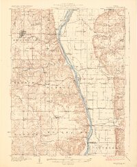 Griggsville 1926 topographic map thumbnail