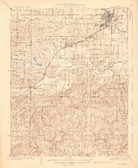 Harrisburg 1925 topographic map thumbnail