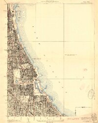 Jackson Park 1929 topographic map thumbnail