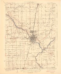 Kankakee 1924 topographic map preview