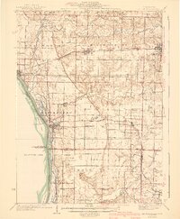 Keithsburg 1941 topographic map thumbnail