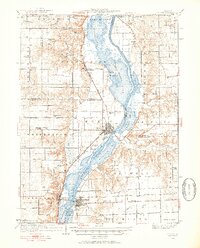 Lacon 1933 topographic map preview