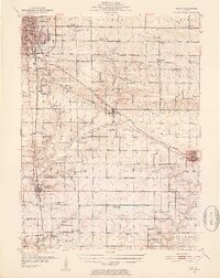 Le Roy 1951 topographic map preview