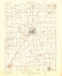 Lincoln 1913 topographic map thumbnail