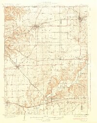 Mackinaw 1932 topographic map thumbnail