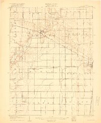 Mahomet 1907 topographic map preview