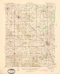 McLeansboro 1945 topographic map thumbnail