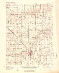 Mendota 1952 topographic map thumbnail
