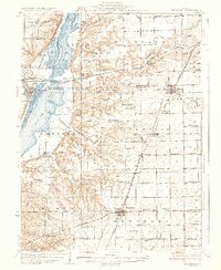 Metamora 1937 topographic map thumbnail