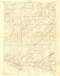 Mokena 1929 topographic map preview