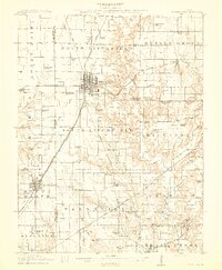 Mount Olive 1915 topographic map preview
