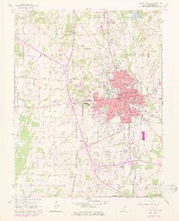 Mount Vernon 1965 topographic map thumbnail