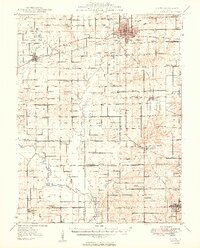 Olney 1949 topographic map preview