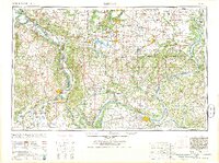 Paducah 1964 topographic map thumbnail
