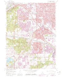 Palos Park 1963 topographic map thumbnail