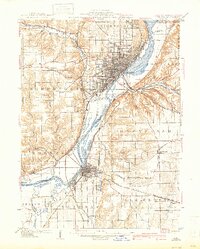 Peoria 1905 topographic map thumbnail