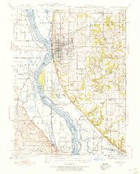 Quincy 1944 topographic map thumbnail