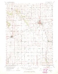 Rochelle 1952 topographic map thumbnail