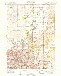Rockford 1949 topographic map thumbnail