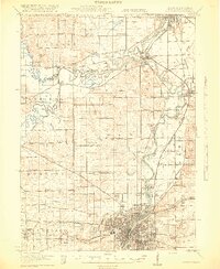 Rockford 1918 topographic map thumbnail