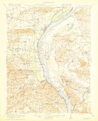 Shawneetown 1916 topographic map thumbnail
