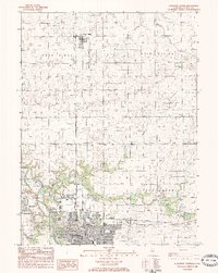 Streator North 1983 topographic map thumbnail