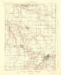 Taylorville 1925 topographic map thumbnail