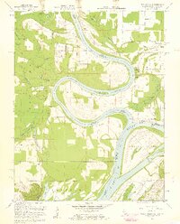 Wabash Island 1958 topographic map thumbnail