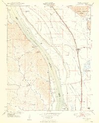 Ware 1948 topographic map thumbnail