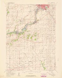 Yorkville 1954 topographic map preview