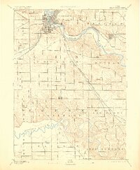 Cedar Rapids 1891 topographic map thumbnail