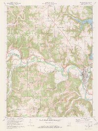 Brookville 1972 topographic map thumbnail