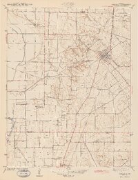Carlisle 1943 topographic map thumbnail