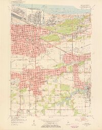 Gary 1953 topographic map preview