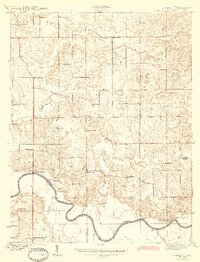 Glendale 1944 topographic map thumbnail