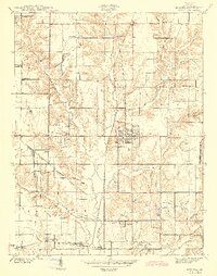 Hymera 1943 topographic map thumbnail