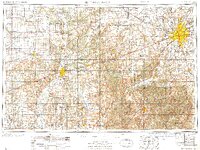 Indianapolis 1956 topographic map thumbnail