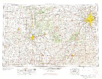 Indianapolis 1957 topographic map thumbnail