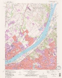 Jeffersonville 1993 topographic map thumbnail