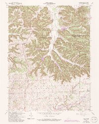 Kossuth 1953 topographic map thumbnail
