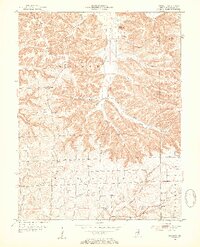 Kossuth 1953 topographic map thumbnail
