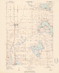 Leesburg 1950 topographic map thumbnail