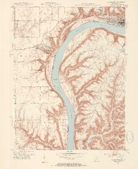 Madison West 1953 topographic map thumbnail