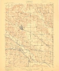 Pella 1912 topographic map thumbnail