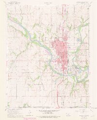 Arkansas City 1965 topographic map thumbnail