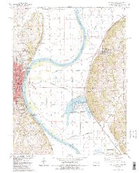 Atchison East 1984 topographic map thumbnail