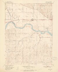 Belvue 1953 topographic map thumbnail
