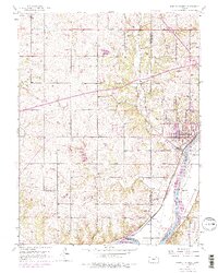 Bonner Springs 1950 topographic map thumbnail
